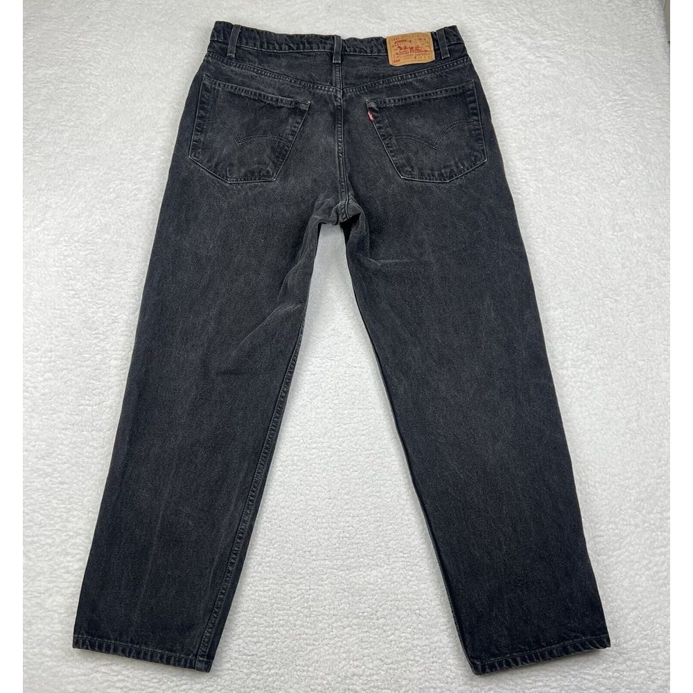 Vintage Levis Jeans‎ Mens 38x30 Black Faded 550 Relaxed Straight Y2K Denim USA - Picture 4 of 14